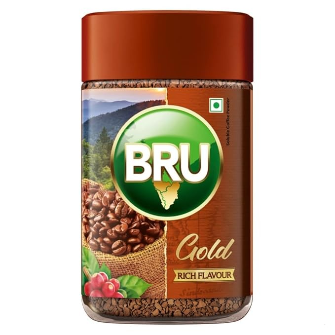 Bru Gold | Premium Freeze Dried Coffee | Experience Intense Coffee Taste | Aromatic Instant Coffee | Powder,Bottle,100 Gm